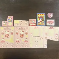 ハローキティ・ボンボンリボンシール・カードセット
