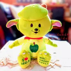 メメル ぬい服 ぬいぐるみサイズ ネオンイエロー 青リンゴ