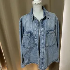 ZARA デニムジャケット Lサイズ ライトブルー