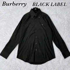 【極美品】 Burberry BLACK LABEL 長袖シャツ カーキ L