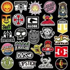 ロゴステッカー100枚セット　スケートボード　ストリート系　防水　ステッカー