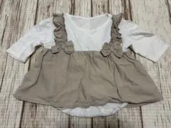 mamaraku フリル　ロンパース　いちご　リボン