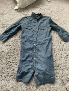 【earth】デニム シャツ ワンピ シャツドレス