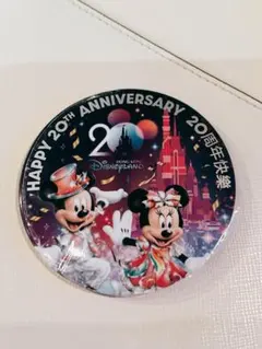 香港　ディズニーランド　20周年記念　缶バッチ