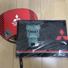 【新品未開封】 三菱自動車岡崎　デリ丸　マフラータオル　うちわ　都市対抗野球