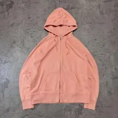 OLD UNIQLO 短丈 ジップパーカー サーモンピンク y2k