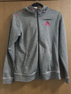 adidas グレー フルジップジャケット M