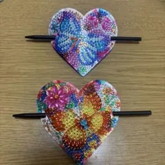 ハート型蝶デザインヘアアクセサリー