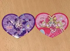 ビアードパパとコラボ キミとアイドルプリキュア ホログラムコースター ２種セット