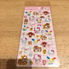【正規品】サンリオ　ラメ入り樹脂もりシール
