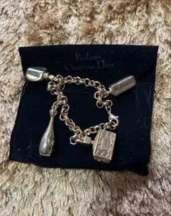 保管袋付　クリスチャンディオール ハート ロック ブレスレット シルバーカラー Dior ディオール ハート＆キー チャーム ブレスレット シルバー 保存袋