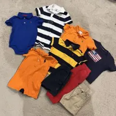 ラルフローレン　まとめ売り　80サイズ　ロンパース　半袖、ショートパンツ