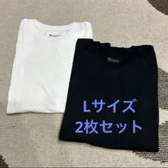 Champion チャンピオン　新品　半袖Tシャツ　白　黒　Lサイズ　2枚