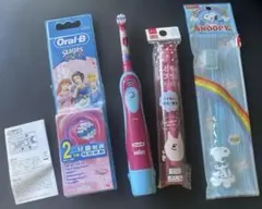 新品未使用プリンセス キッズ 電池式 電動歯ブラシと交換用ヘッドセットおまけ付き