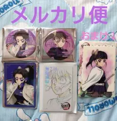 鬼滅の刃劇場版無限城編　ランダム缶バッジ　箔押しカード　胡蝶しのぶ　栗花落カナヲ
