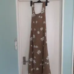 花柄ノースリーブロングワンピース Mサイズ