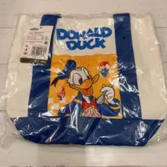 新品未開封ディズニー ドナルドダック ミニトートバッグ キャンバス地