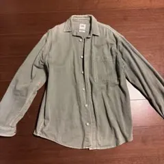 ZARA リラックスフィット グリーン　デニムジャケット デニムシャツ　S