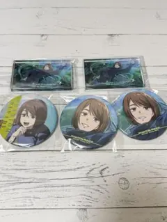 呪術廻戦 ファンパレくじ 家入硝子 缶バッジ アクリルブロック 5点セット