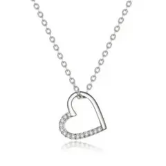 X793 ネックレス レディース シルバー k18 S925 ハート プレゼント