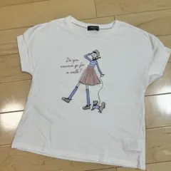 コムサ　プリントＴシャツ