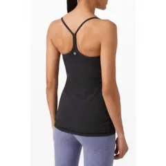 ルルレモン　カップ付き　タンクトップ　ブラック　4