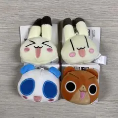 アニマル横町 フェイスマスコット 4種セット