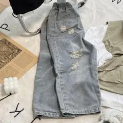 kids ダメージデニムパンツ 120cm