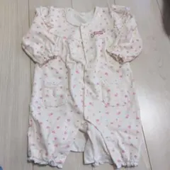 フリル付き小花柄ロンパース 95cm