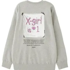 【新品】エックスガール バックロゴ入りスウェット トレーナー オーバーサイズ