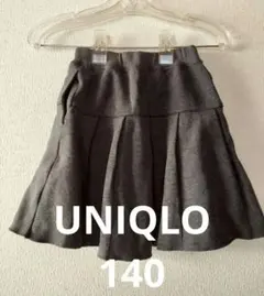 UNIQLO ドライスウェットミニスコートダークグレー 140 春秋