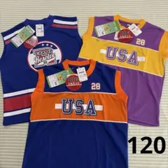 ㉒120、3枚、新品☆ノースリーブTシャツ☆ビッグシルエット、急汗、速乾