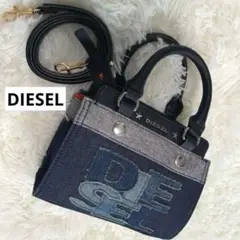 DIESEL【デニム/ロゴ パッチワーク◆ミニショルダーバッグ/ハンド】2wayのサムネイル