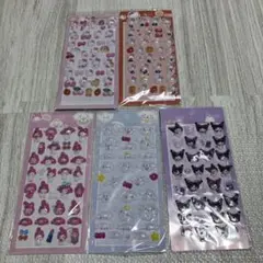 ぷくぷくシール5点セット