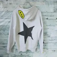 STUDMUFFN グレー パーカー スマイリー 星