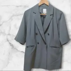 techichi グレー 半袖 テーラードジャケット