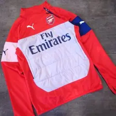 美品 アーセナルFC 14-15 PUMA パデッドトレーニングトップ