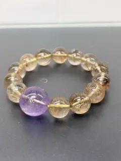 アメジストスーパーセブン 大粒 水晶 金針タイチンルチル 太陽ルチル 