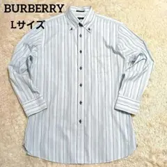 BURBERRY バーバリーブラックレーベル 長袖 Lサイズ 綿100% 美品