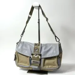 美品 PRADA ナイロンレザー ソーホー ワンショルダーバッグ 3角ロゴ