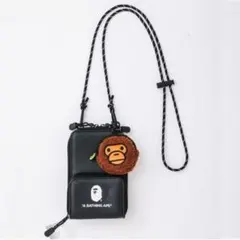 BAPE KIDS◆A BATHING APEじゃばら式BLACKスマホショルダのサムネイル