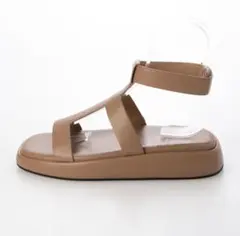 新品⭐︎アンクルベルトサンダル （ブラウン）のサムネイル