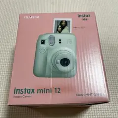 instax mini 12 インスタントカメラ ミントグリーン