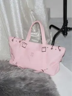 【新品同様】Darich ダーリッチ リングスウェットボストンバッグ ピンク