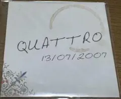 【美品・未開封】QUATTRO /ライブ会場限定CD 13/07/2007