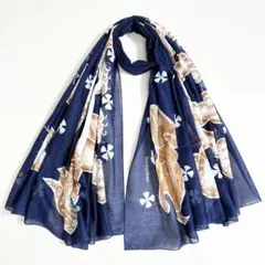 ☆5-37.Bianchini Ferier イタリア製 大判コットンショールのサムネイル