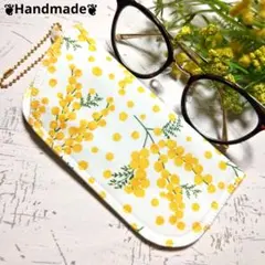 メガネケース ❦ミモザ❦オフホワイト❦