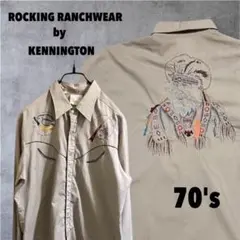 極上刺繍 インディアン 70s KENNINGTON ウエスタン DM1487 - メルカリ