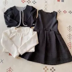 フォーマルドレスとカーディガンセット