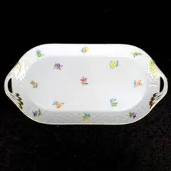 ▽美品▽ヘレンド　ミルフルール　小花散らし　プレート　サンドイッチトレイ 3のサムネイル